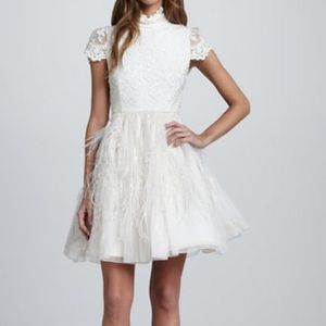Alice + Olivia Gwen Feather Dress